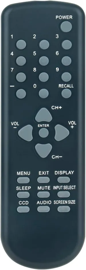 076E0RC011 Replacement Remote Control Compatible for SANSUI TV HDLCD1909 HDLCD185W HDLCD19WB HDLCD1909A HDLCD1909B RT076E0RC011 076E0RC01 19 Inch Wide TFT LCD Television with Digital Tuner