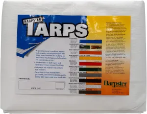 12 Ft. X 16 Ft. Heavy Duty 6 Oz. White Tarp 11-12 Mil Thick