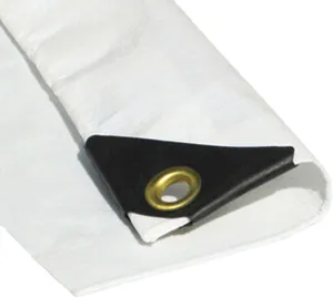 12 x 18 White Color Mil Heavy Duty Tarp w/ UV Protection by Tarps, X1E-TARP-WHITE-1218