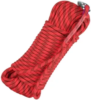 14mm Outdoor Indoor Workout Rope, 10~200m Static Rock Escape Rope for Ice Climbing Equipment, Fire Safety Rescue Rope (Color : Red, Size : 14mm x 200m)