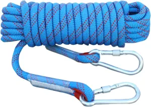 18mm Multifunctional Cord Safety Rope，Accessory Cord Equipment Escape Rope Ice Climbing Equipment Fire Rescue Rope (Color : Blue, Size : 18mm x 10m)