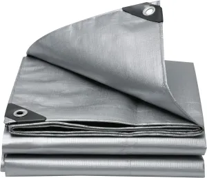 20x20 Feet Tarp, 10 Mil Heavy Duty Tarp, UV Resistant, Tear Resistant, Outdoor Tarps Cover with Reinforced Edge Grommets for Roofs, Patios, Camping, Trucks, Yachts