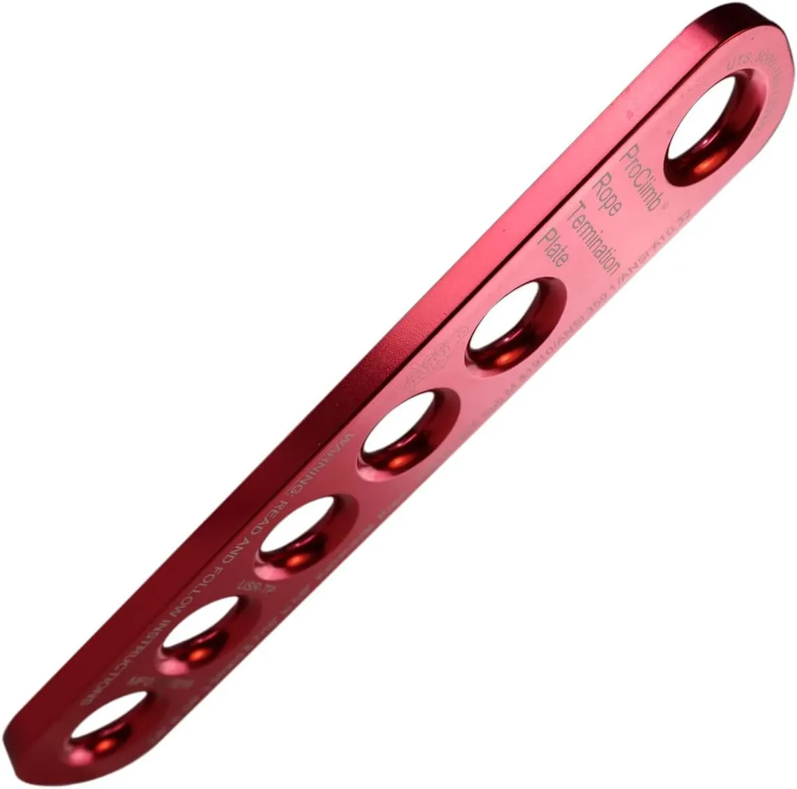 22 kN Rope Termination Plate – Aluminum Rigging Plate for 5/8"–3/4" Kernmantle Rope – Anchor Plate for Vertical Lifeline and Fall Protection