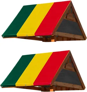 2Pcs 52 Inch x 90 Inch Swing Set Replacement Tarp for Play Set Outdoor, Multi-Color