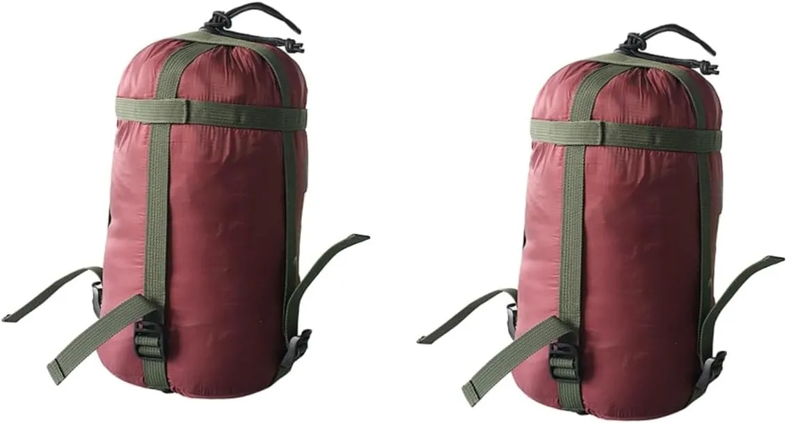 2pcs Compression Bag for Sleeping Bags and Quilts Portable Outdoor Storage Sack for Camping Hiking and Backpacking Lightweight and Design Reinforced Stitching Efficient for Travel