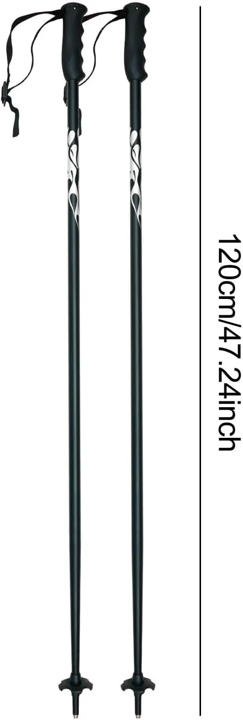 2Pcs Ski Poles Walking Sticks Aluminum Alloy for Men Women Hiking Poles for Snowshoeing Snowboarding Camping Outdoor Climbing