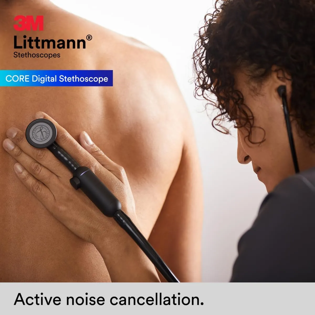 3M Littmann CORE Digital Stethoscope, Our Most Advanced Stethoscope Yet, Up To 40x Amplification, Active Noise Cancellation, In-App Sound Wave Visualization, High Polish Copper Chestpiece, 8870