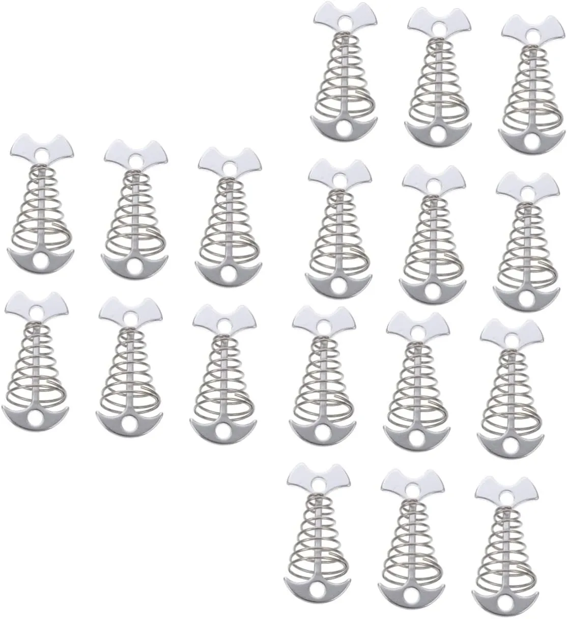 3sets Fishbone Tent Hook Tent Accessories Heavy Duty Pegs Ground Stakes for Outdoor Camping 6pcs*3