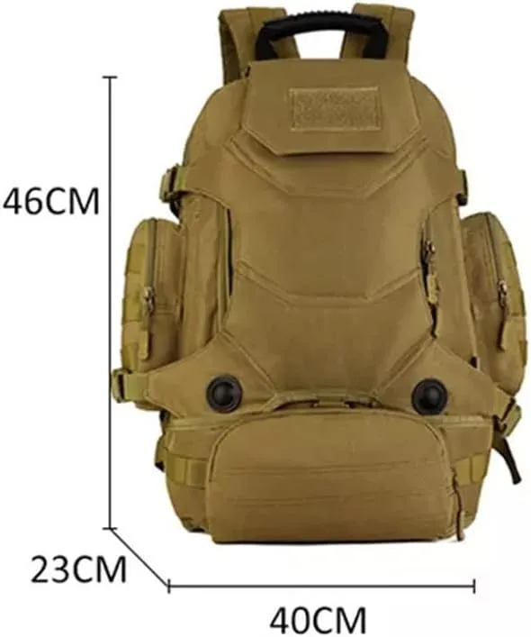 40L Backpack Three-in- Multifunctional Backpack Cycling Mountaineering Bag Travel Hiking Bag(Argento)