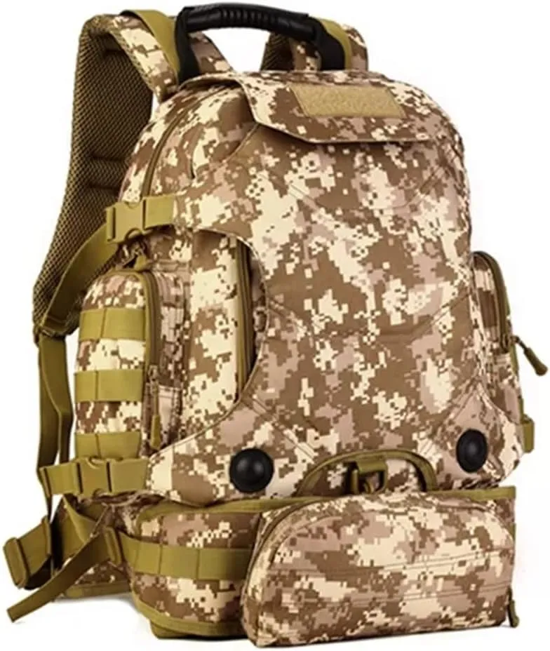 40L Backpack Three-in- Multifunctional Backpack Cycling Mountaineering Bag Travel Hiking Bag(Argento)