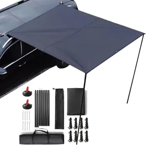 4500g Car Awning Camping - Vehicle Side Shelter, Waterproof Overlanding Shade Canopy with UV Protection | PU3000mm Weather Resistant Tarp for Road Trips Outdoor Travel Setup