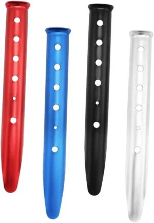 4pcs Outdoor Camping Tent Stakes Heavy Duty Pegs for Tents Tarps and Gazebos Shaped Ground Stakes Wind Resistant Portable