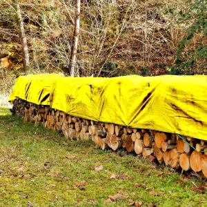 5 x 7 Yellow Tarp 12 Mil Extra Heavy Duty 3 Ply Reinforced Canopy 6 oz Premium Shade Tarp 3 ply Finished Size (4.6 x 6.6)