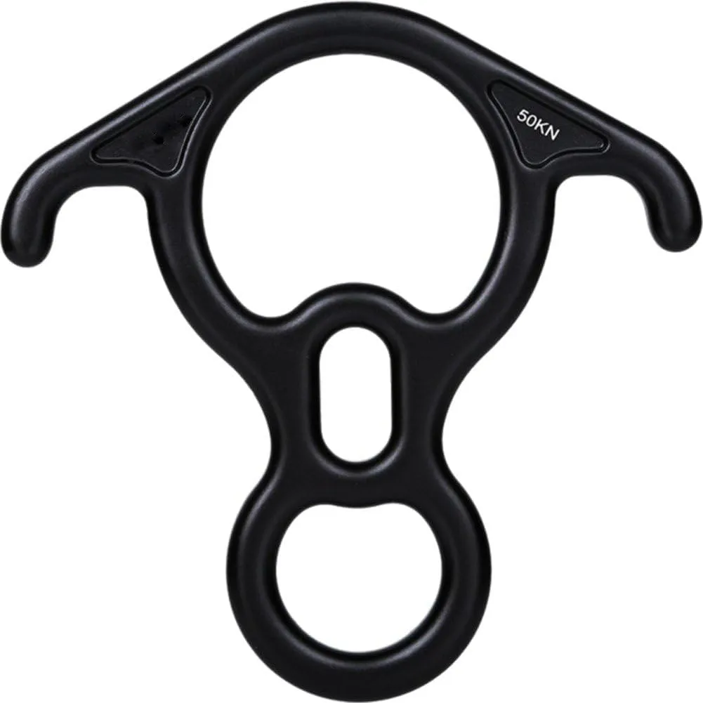 50kn Ox Horn Carabiner 8 Descender Large Bent-Ear Belaying and Rappelling Gear Belay Device Climbing for Climbing