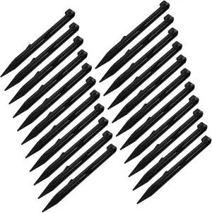50pcs Heavy Duty Plastic Tent Stakes Outdoor Ground Anchors for Camping Gardening and Landscaping Durable Lightweight Design for Secure Tarp and Tent Setup