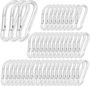 5/16 Inch Heavy Duty Safety Buckles M8 Spring Snap 3-Inch Galvanized Steel Safety Buckle Clip Chain Quick Links Safety Connector for Hammocks Swings Gym Outdoor Equipment Rowing