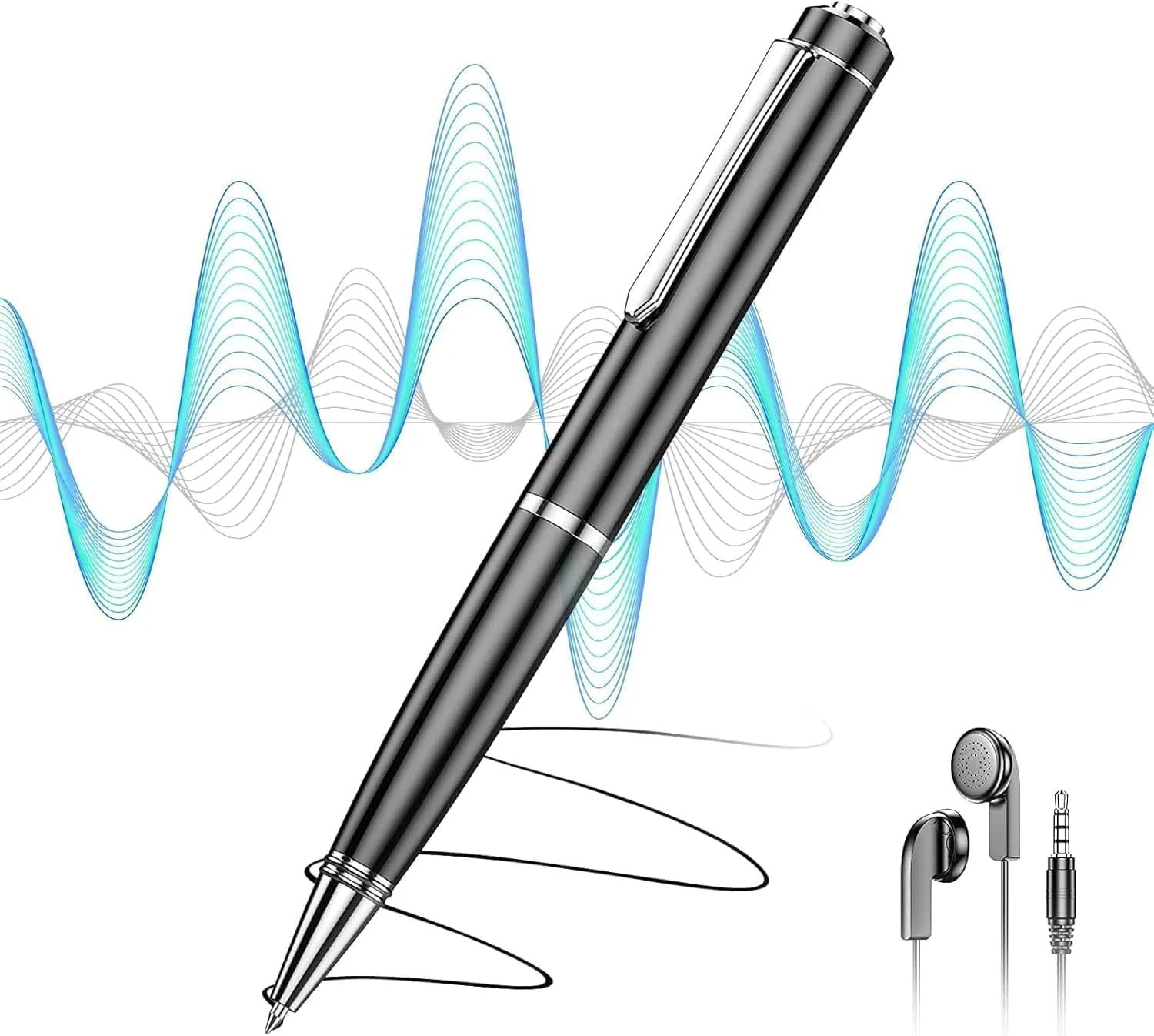 64GB Digital Voice Recorder - Voice Activated Recorder with Playback, Professional Audio Recorder for Lecture/Meeting/Course, Portable Audio Recorder Transfer File to Computer