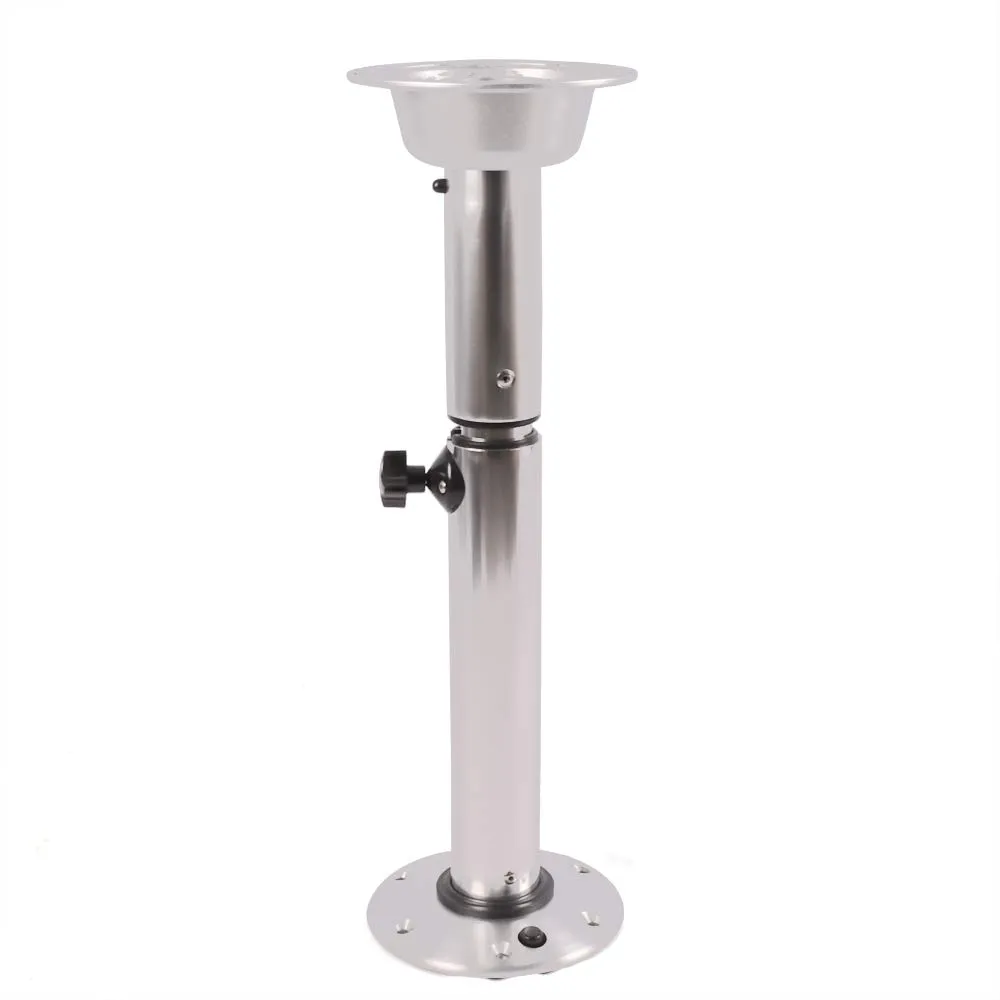 7 Inch Adjustable Table Pedestal Stand - Heavy-Duty Aluminum Alloy Base for RV, Boat & Camping Tables | Secure Mount, Height Adjustable Design