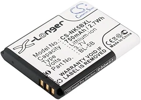 750mAh Replacement Battery for Minox DCC 5.0 DCC 5.1 Digital Classic DCC 5.1 (3.7V)