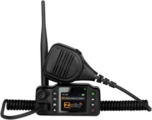 8900Plus Zello Mini Mobile Radio 4G 3G Android PoC Transceiver Supports GPS Positioning Vehicle-Mounted Unlimited Range Car Radio with Handheld Microphone(Without Sim Card)