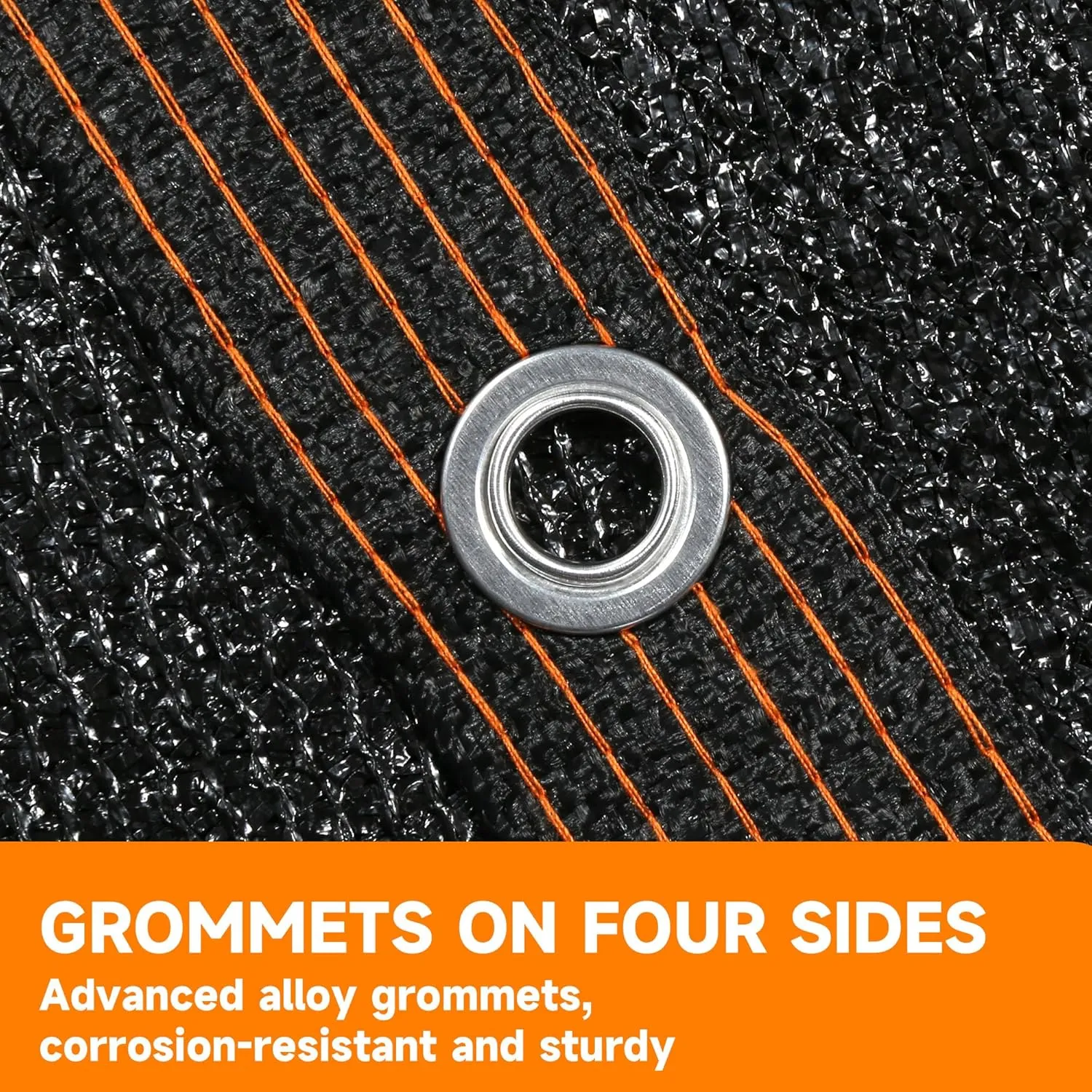 90% Shading Rate 10'x10' Black Shade Cloth,UV Resistant Durable Mesh Tarp with Grommets&Reinforced Edges, Shade Net Using for Plants Cover, Greenhouse, Dog Kennel, Patio, Chicken House