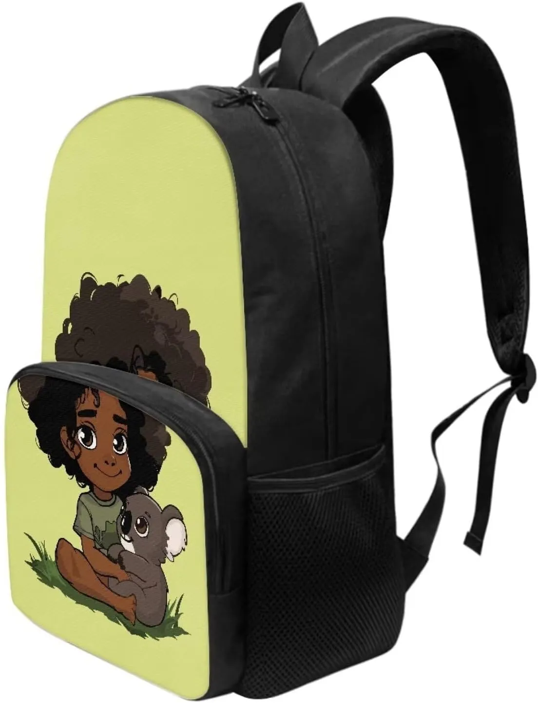 African Girls Backpack for Boys Daycare School Bag 17 Inch Bookbag Fashion Middle Elementary Kindergarten Schoolbag Book Bag Pack for Kids Child