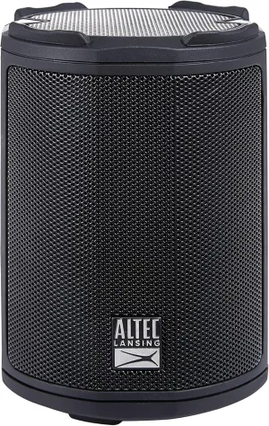 Altec Lansing - HydraMotion Wireless Bluetooth Speaker with 360 Degree Sound, Portable IP67 Waterproof for Outdoors, Shockproof, Snowproof, Everything Proof, 12 Hour Playtime (Black)