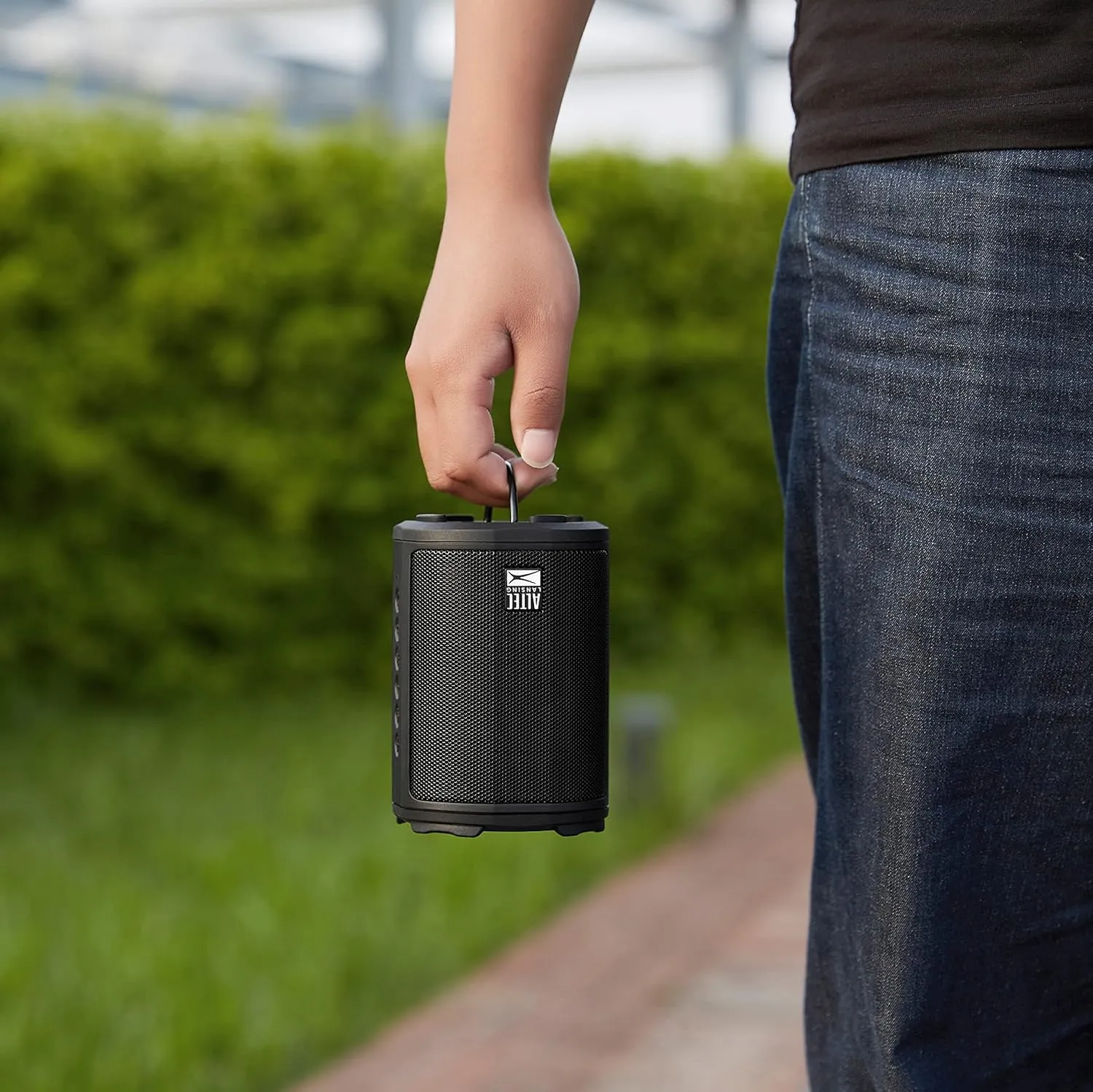 Altec Lansing - HydraMotion Wireless Bluetooth Speaker with 360 Degree Sound, Portable IP67 Waterproof for Outdoors, Shockproof, Snowproof, Everything Proof, 12 Hour Playtime (Black)