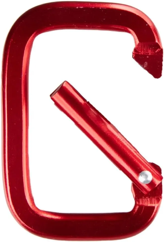 Aluminum D Ring Carabiner Clip Bulk Packages - Available in a Variety of Sizes, Styles, and Colors