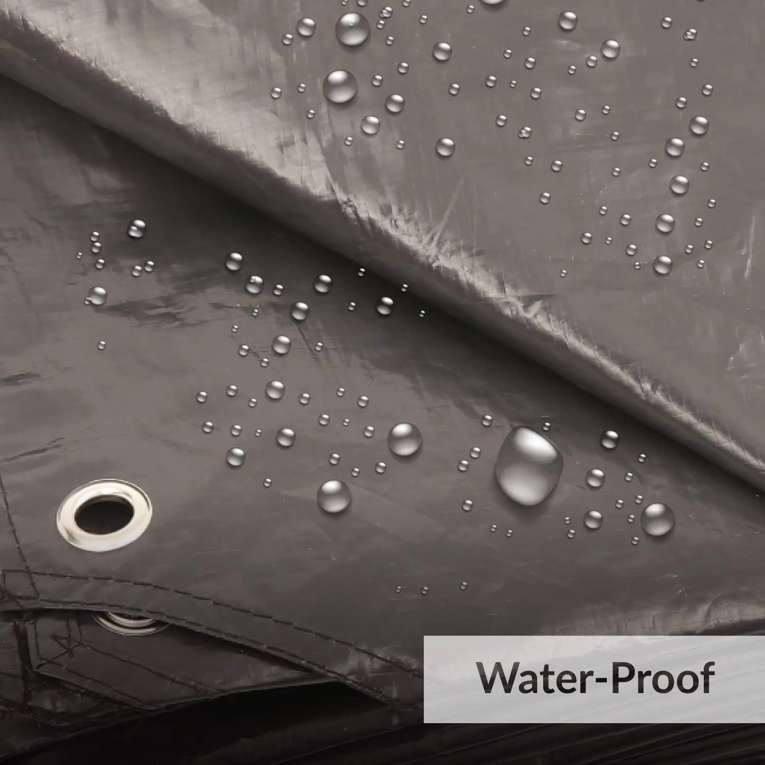 Alvantor Heavy Duty Tarp Waterproof 6'-10'-12'-15' Tarpaulin Ground Trailer with Rust Grommet Weather Resistant Cover Outdoor Camping 10 Mil Thick PE Floor Lightweight Mat