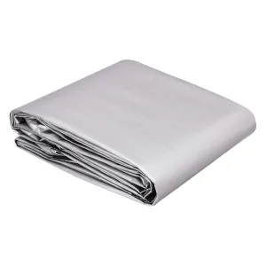 Amazon Basics Multi Purpose Waterproof Poly Tarp Cover, 12x20ft, 16MIL Thick, Silver/Black, 1-Pack (Previously AmazonCommercial brand)