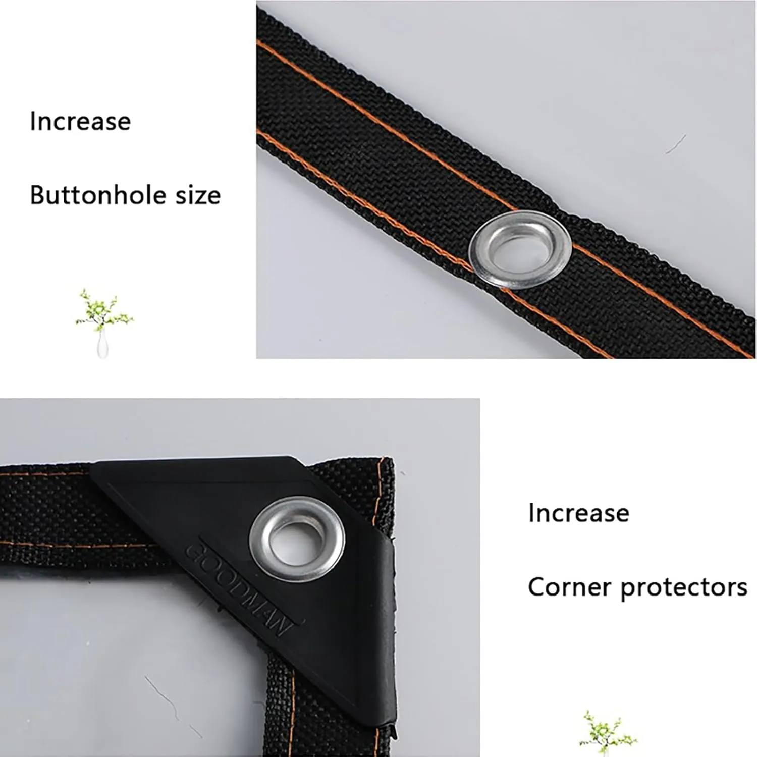 Anti-Tear Thin Cover,Transparent Waterproof Tarpaulin,Transparent Heavy Duty Water Resistant Tarp Cover,for Outdoor, Camping & Construction, Clear(10x10 ft(3x3m))