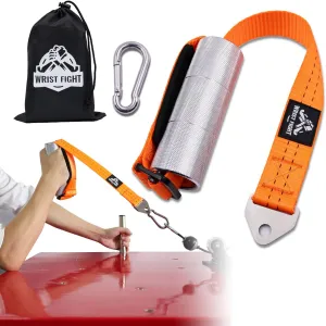Arm Wrestling Training Handle – 2-Inch Aluminum Grip for Enhanced Pronation Strength, with Heavy-Duty Strap, Carabiner, and Storage Bag