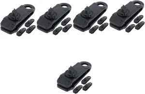 balacoo 5sets Tarp Clips for Tent and Tarp Shelter Portable Windproof Clamps Unique Tooth Design 4pcs*5