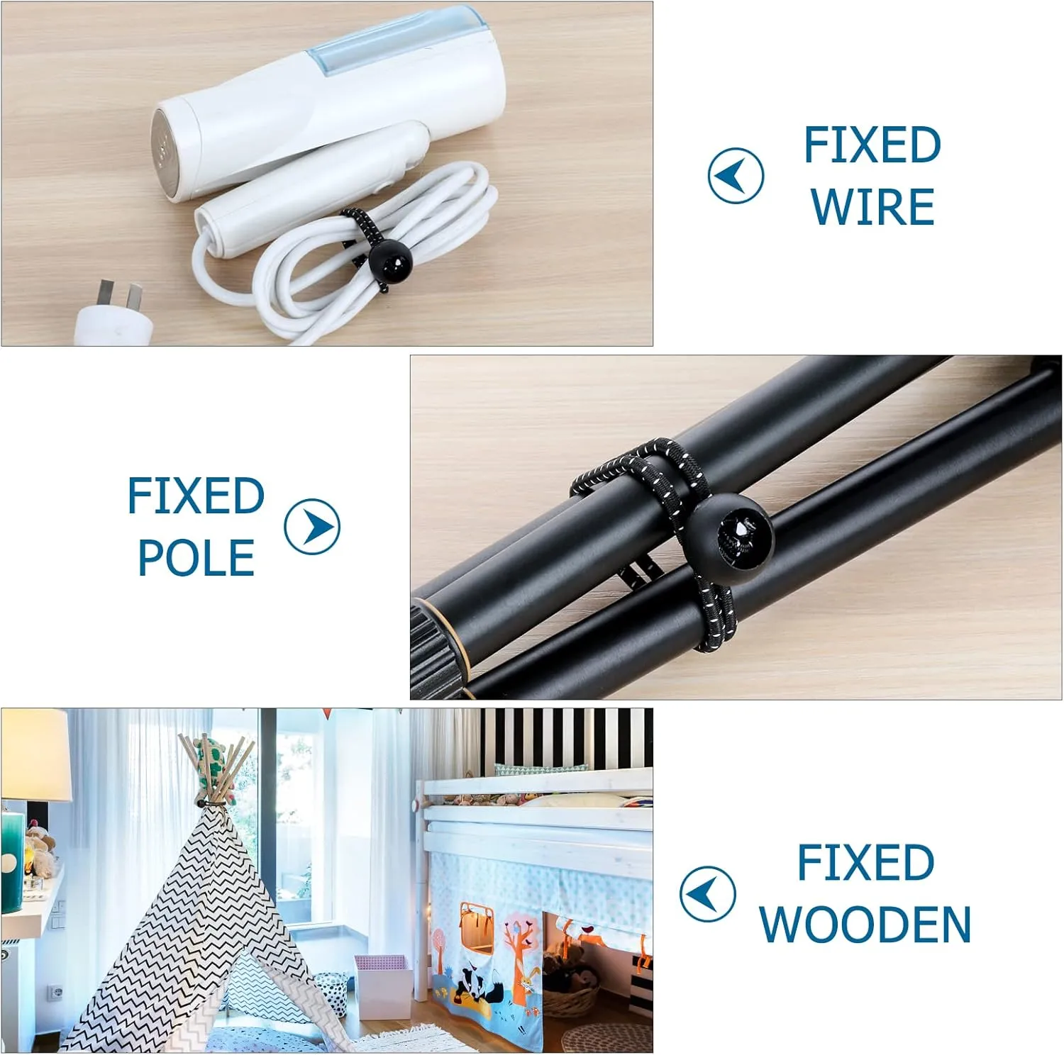 Ball Bungee Cords 50 PCS - Heavy Duty Elastic Bungee with Balls for Canopy, Tarp, Cargo, Tent - UV Resistant (15 Inch)
