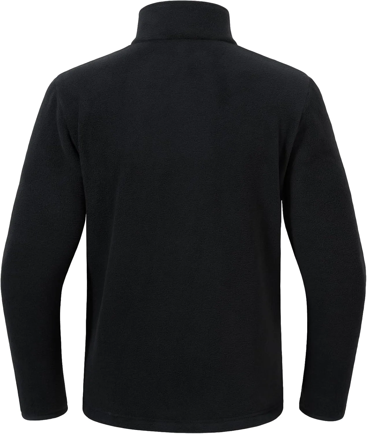 BASSDASH Men's Quarter Zip Jacket Mid Weight Polar Fleece Pullover Outdoor Warm Breathable Long Sleeve Sweatshirt