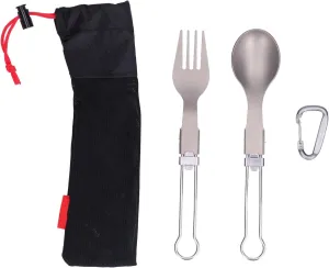 BBQ Accessories Camping Cutlery Set Camping Foldable Spoon Fork Portable Travel Tableware for Outdoor Picnic for Picnics and Camping Gifts for Dad Gifts