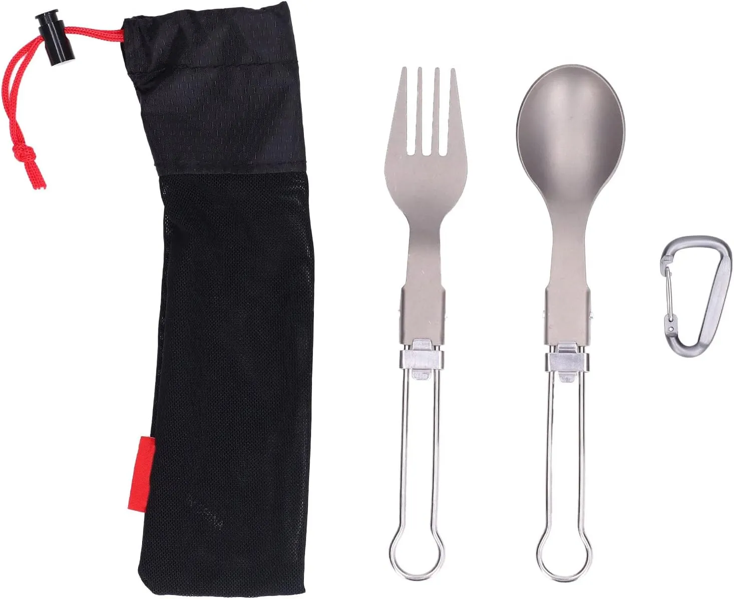 BBQ Accessories Camping Cutlery Set Camping Foldable Spoon Fork Portable Travel Tableware for Outdoor Picnic for Picnics and Camping Gifts for Dad Gifts