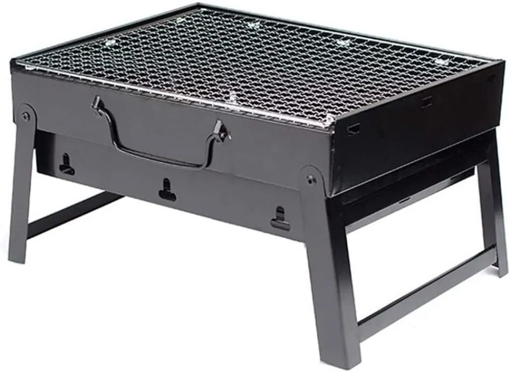 Bbq Grill BBQ Barbecue Grill Folding Portable Charcoal Kabob Stove Camping Outdoor Cooking Barbecue Grill