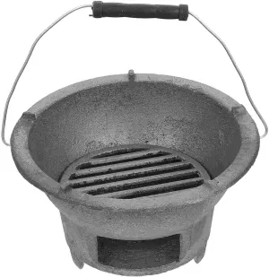 BBQ Grill Outdoor Grill Stove Barbecue Iron Fire Small Charcoal Cast Bbq Portable Camping Indoor Style Tabletop Outdoor