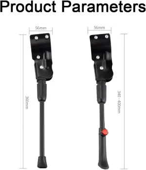 Bike Kickstand for Orbea Spider 2016, Adjustable Bicycle Kickstand, Suit Mountain Bike, Concealed Spring-Loaded Latch, Aluminum Rear Side Bicycle Stand,B