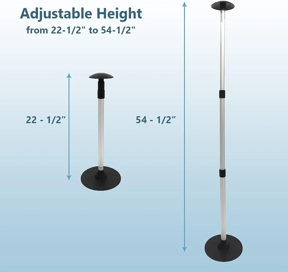 Boat Cover Support Pole System with 3-Stage Height Adjustable, Telescoping Aluminum Boat Pole Boat Accessories, 23"-57", 1 Pcs