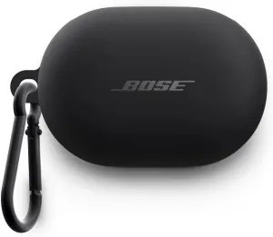 Bose QuietComfort Earbuds Silicone Case Cover, Protective Silicone Exterior, with Aluminum Carabiner for Convenient Carrying, Black