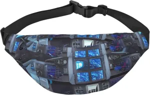 Cabin Of The Future Men'S And Women'S Waist Pack, Crossbody Bag With Adjustable Belt For Running, Traveling, Sports, Hiking