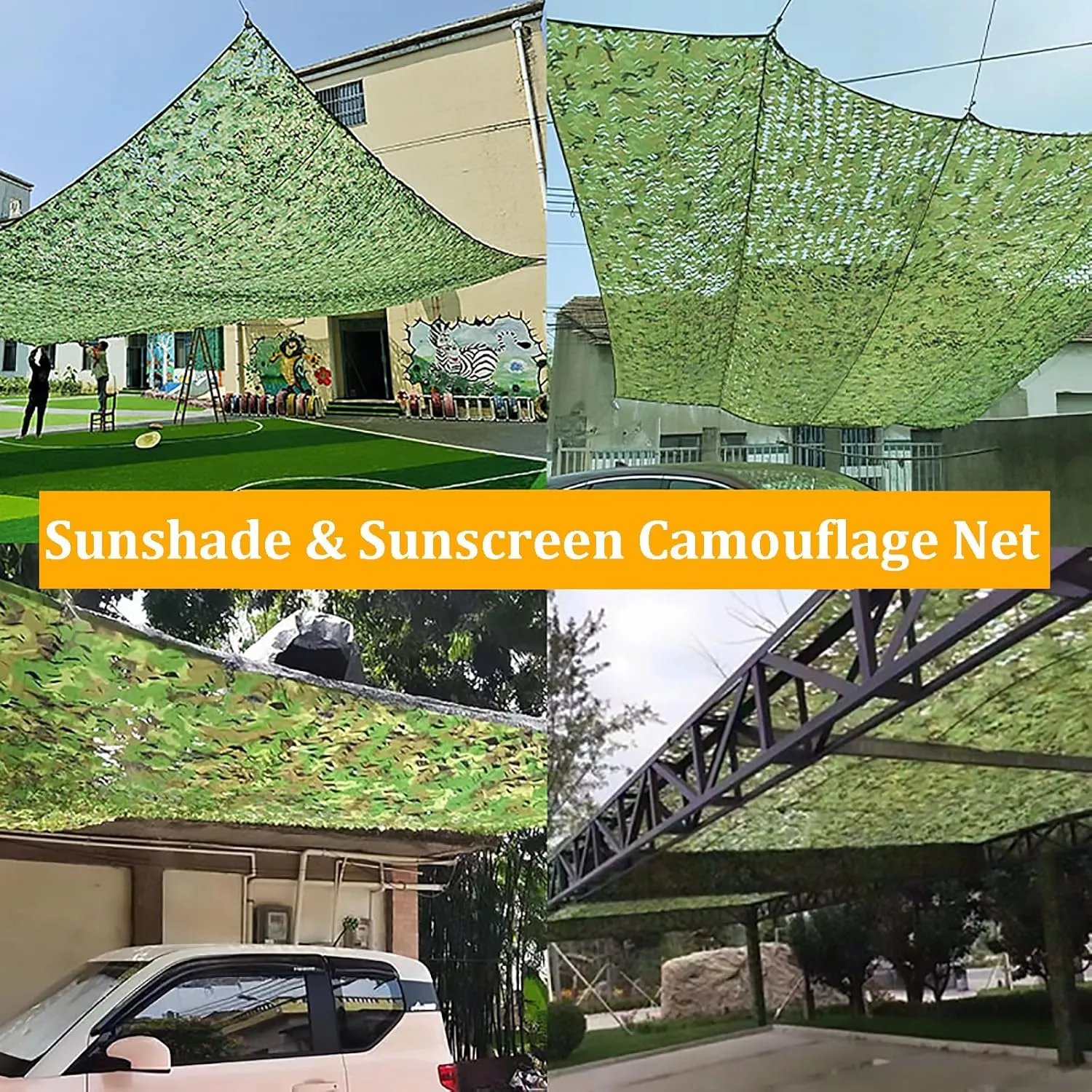 Camouflage Netting Camo Netting Camo Tarp, Outdoor Woodland Camo Netting Shelters for Hunting Camping Sun Shade Jungle Party Decoration Blind Shooting, 4×7m/13×23ft