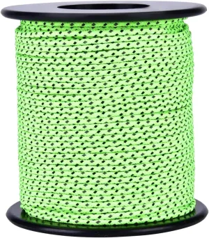 Camping Ropes Roller, 2.5mm Reflective Guy Line Lightweight Tent Cords Outdoor Gear String with Fluorescent Silk for Tarp Canopy Shelter Camping