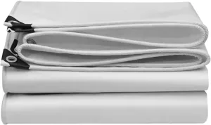 Camping Tarp, Sturdy PVC with Metal Grommets, Multipurpose Tarp Cover Sheet for Canopy, Roof Tent, Boat, Patio, RV, Pool/Camping(4x5m)