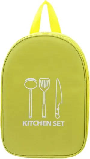 Camping Travel Cooking Utensils Organizer Travel Bag, Portable Small Stuff Case for Storing, Knife Backpack and Waterproof Chef Bag,Portable Pouch for BBQ Camp Cookware Kitchen Kit