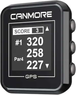 CANMORE H300 Handheld GPS Golf Device, Shot Distance Yardage Measuring, 41,000  Free Worldwide Preloaded Courses, Golf Accessory for Golfers, Powerful Magnetic Clip for Golf Cart, Black