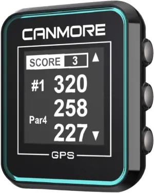 CANMORE H300 Handheld GPS Golf Device, Shot Distance Yardage Measuring, 41,000 Free Worldwide Preloaded Courses, Lightweight Golf Accessory for Golfers, Powerful Magnetic Clip for Golf Cart, Turquoise